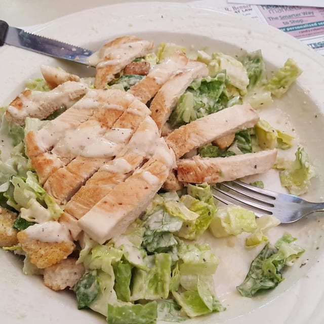 Chicken Caesar Salad.