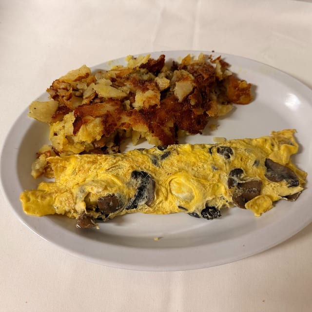 Mushroom Omelette.